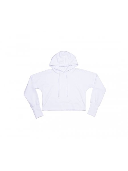Sweat à capuche court - Cropped hoodie Blanc