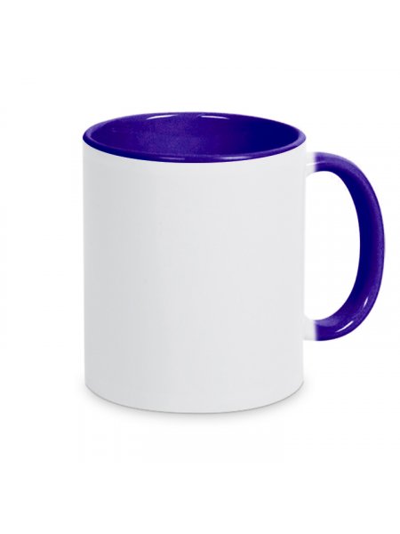 Mug personnalisable bicolore Bleu Cobalt