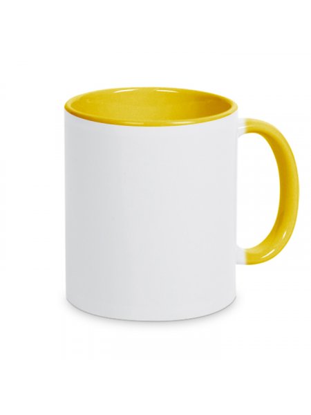 Mug personnalisable bicolore Jaune d'or