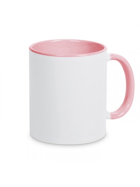 Mug personnalisable bicolore Rose pale