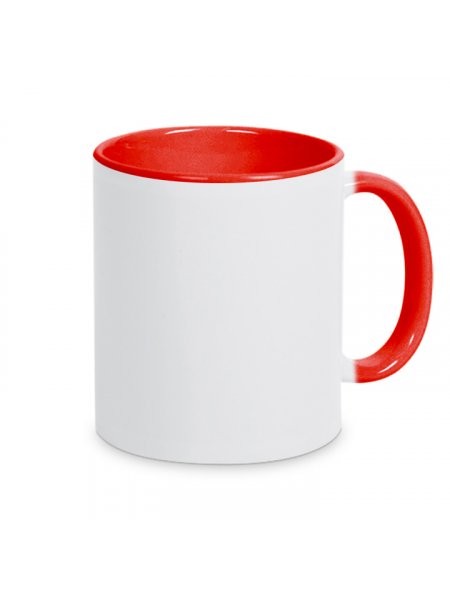 Mug personnalisable bicolore Rouge