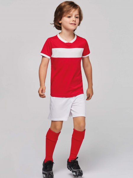 Maillot de foot pour enfant à personnaliser PA4001 en coloris Red