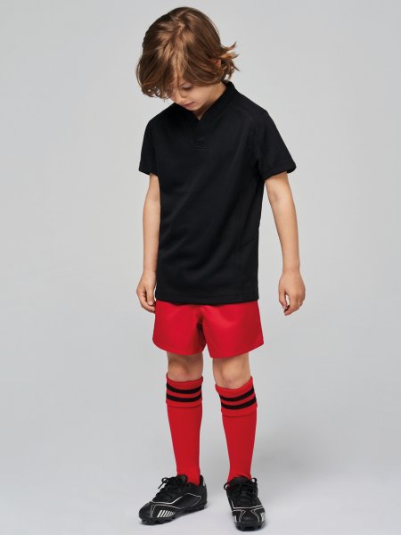 Short de rugby personnalisable pour enfant PA137 en coloris Red