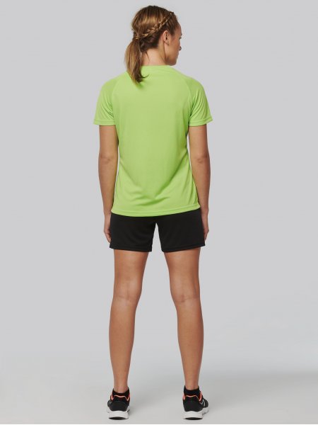 Dos du t-shirt de sport recyclé pour femme PA4013 en coloris Lime