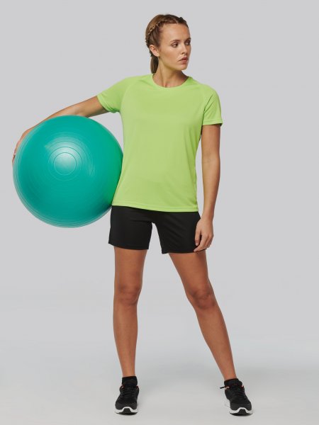 Tee shirt sport femme recyclé PA4013 en coloris Lime