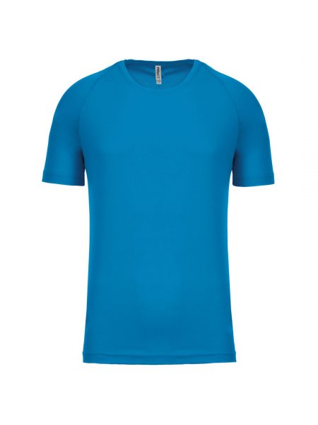T shirt sport respirant pour homme Aqua Blue