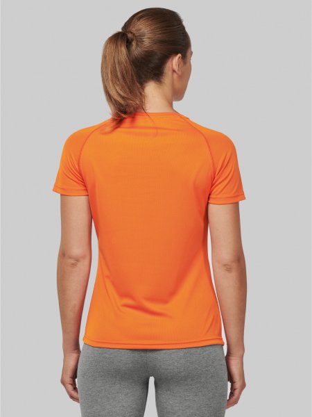 Dos du tee shirt de sport pour femme PA439 en coloris Fluorescent Orange