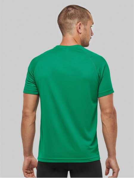 Dos du tee shirt de sport pour homme col V PA476 en coloris Kelly Green