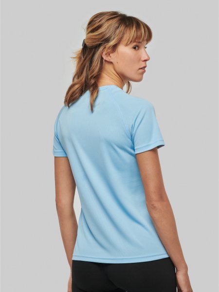 Dos du tee shirt de sport pour femme PA477 en coloris Sky Blue