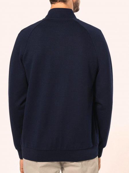 mannequin homme de dos portant la Veste zippée homme personnalisable
