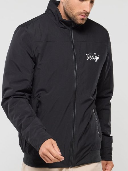 mannequin homme de face portant la Veste personnalisable mannequin homme de face portant la Veste personnalisable