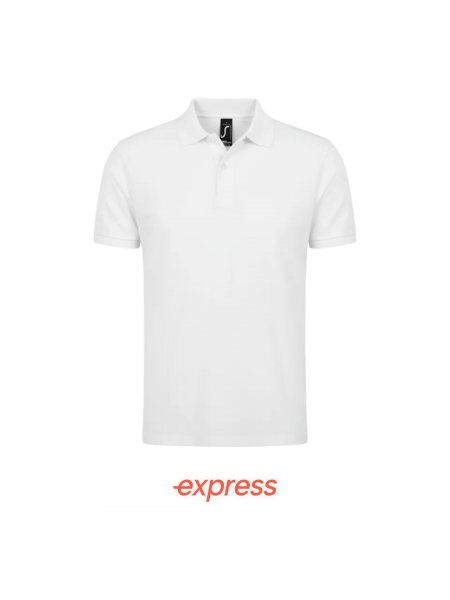 Polo homme personnalisé Express Blanc