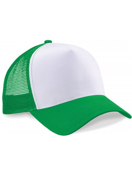 Casquette Trucker filet à personnaliser Pure Green / White