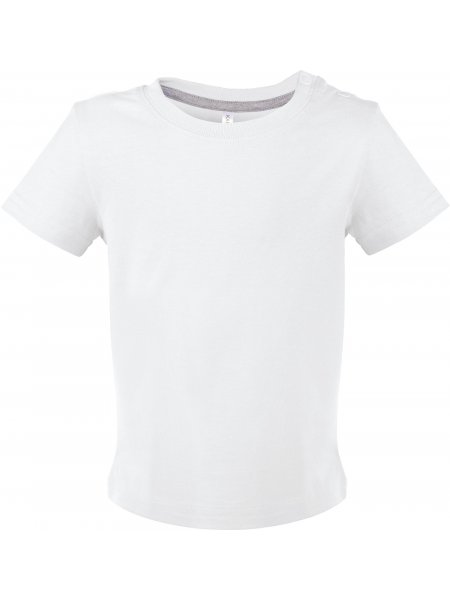 T-shirt manches courtes bébé à personnaliser White