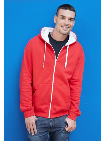sweat zippé personnalisable contrasté sweat zippé personnalisable contrasté