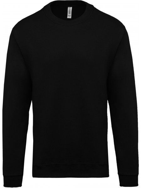 Sweat-shirt unisexe col rond à personnaliser Black