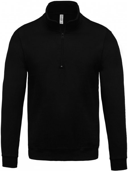 Sweat-shirt col zippé  Black