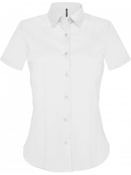 Chemise femme Premium à manches courtes personnalisable White