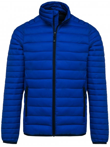 Doudoune homme sans capuche à personnaliser Light Royal Blue