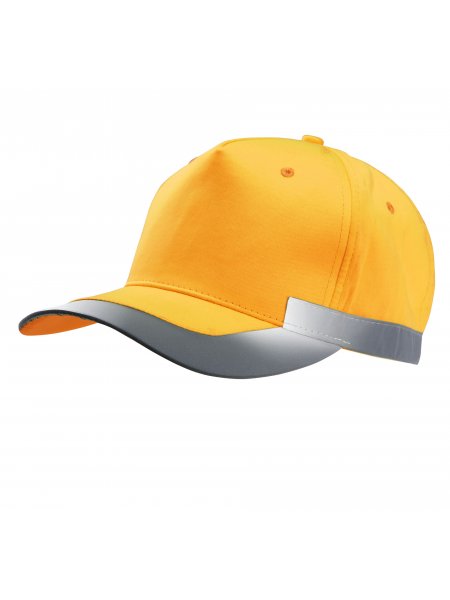 Casquette fluorescente - 5 panneaux Fluorescent Orange