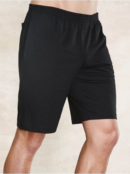 Short de sport en coton PA151 en coloris Black