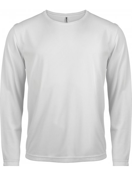 T-shirt de sport personnalisé - manches longues White