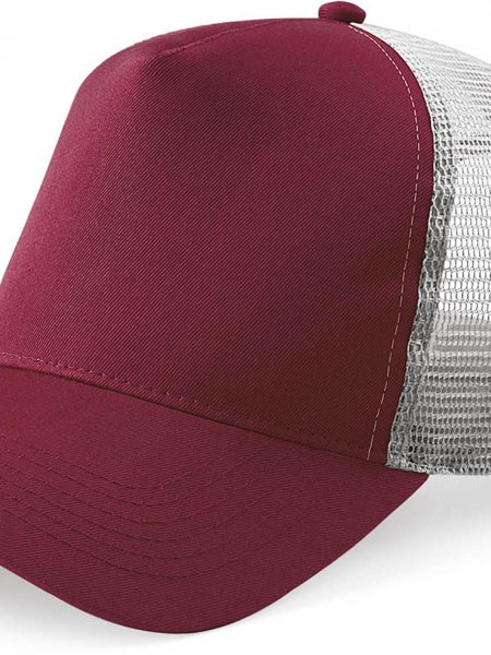 La B640 à personnaliser en coloris Burgundy / Light Grey La casquette trucker à filet B640 à personnaliser en coloris Burgundy / Light Grey