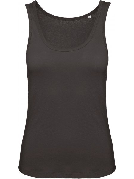 Débardeur fluide femme en coton organique à personnaliser Black