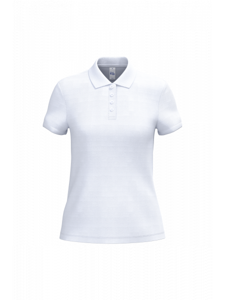 Polo piqué femme Basic personnalisable White