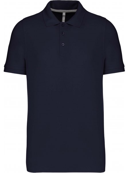 Polo épais manches courtes à personnaliser Navy