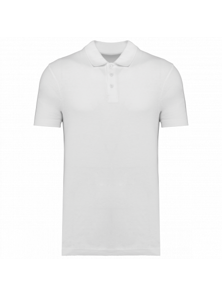 Polo piqué unisexe personnalisable White