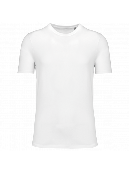 T-shirt col rond manches courtes unisexe personnalisé White