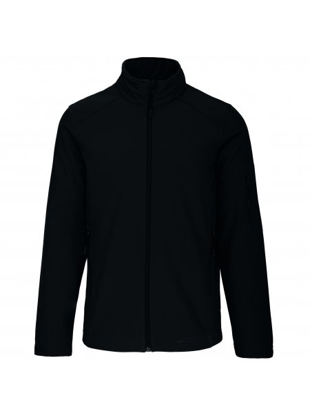 Veste softshell imperméable 3 couches à personnaliser Black