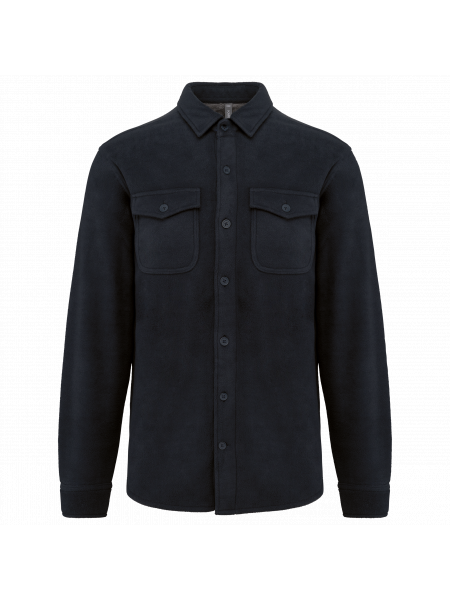 Surchemise polaire doublée sherpa polaire homme personnalisable Navy