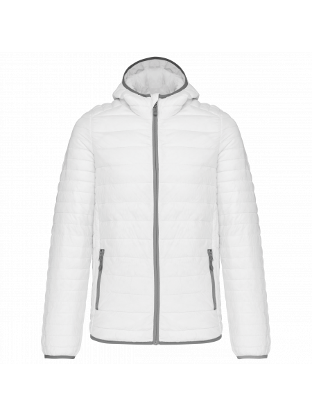 Doudoune homme avec capuche à personnaliser White