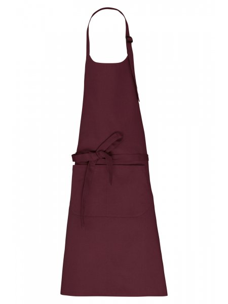 Tablier personnalisé en coton bio Dark cherry