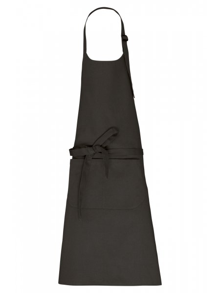 Tablier personnalisé en coton bio Dark Grey