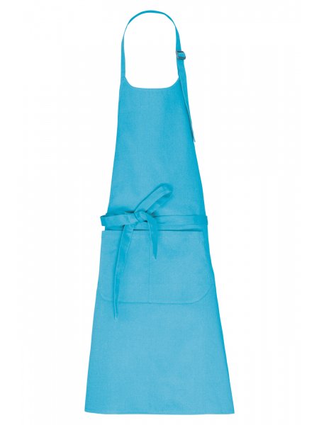 Tablier personnalisé en coton bio Sea turquoise