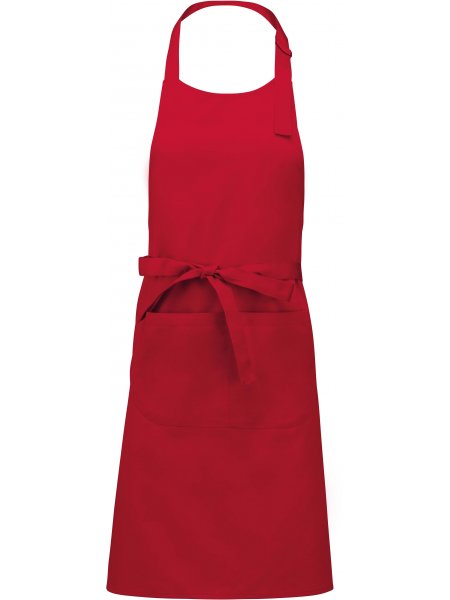 Tablier avec poche à personnaliser Red