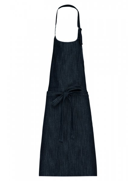 Tablier sans poche à personnaliser Black Denim