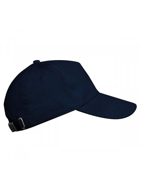 Vue de profil de la casquette KP051 personnalisable en coloris Navy
