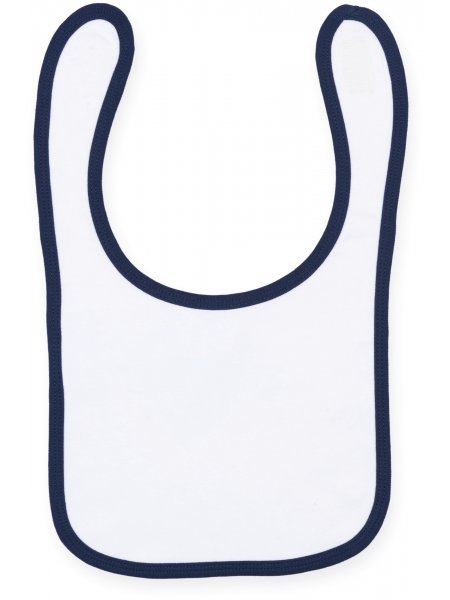 Bavoir bébé à personnaliser White / Navy