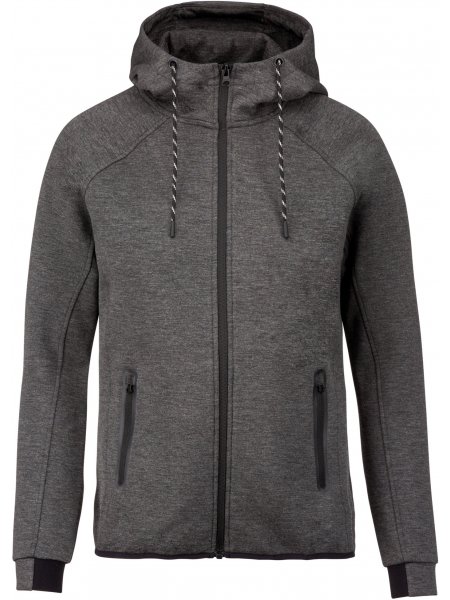 Veste capuche sport personnalisée Deep Grey
