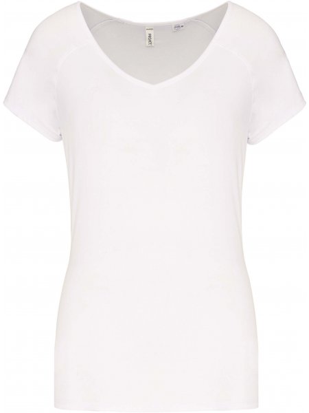 Tee shirt sport pour femme en polyester recyclé White