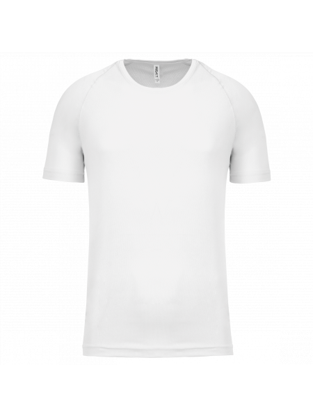 T-shirt de sport manches courtes personnalisable Express White