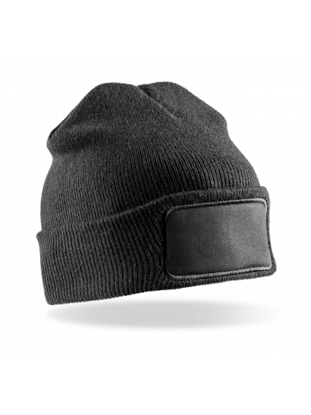 Bonnet imprimable Thinsulate™ recyclé personnalisable Black