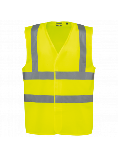 Gilet adulte haute visibilité unisexe personnalisable Hi Viz Yellow