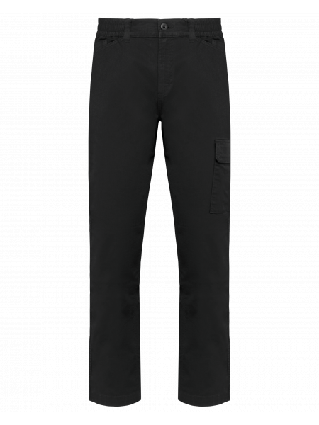 Pantalon stretch coton unisexe personnalisable Black