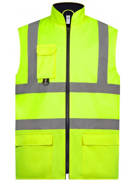 Bodywarmer rembourré haute visibilité Hi Viz Yellow