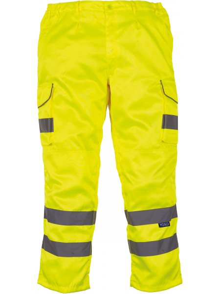 Pantalon de sécurité haute visibilité à personnaliser Hi Viz Yellow